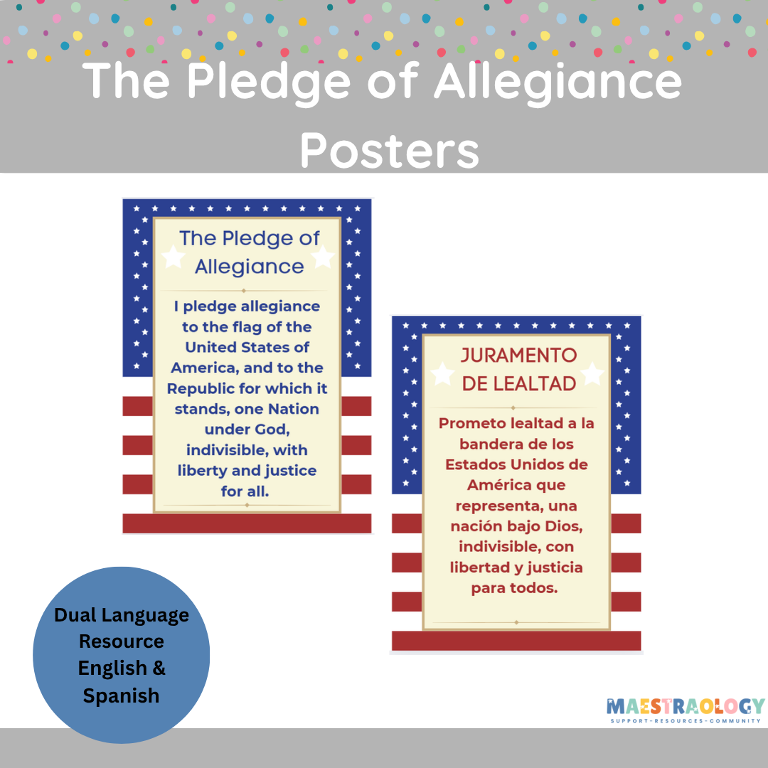 The Pledge of Allegiance Posters